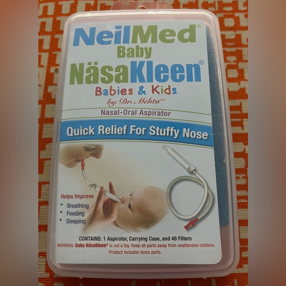 Baby NasaKleen Nasal Aspirator - White and Blue